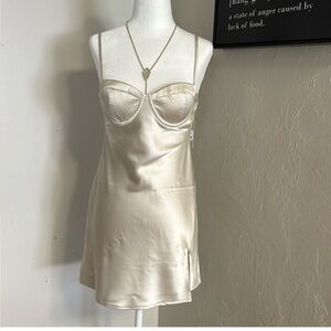 Meshki Cream Mini Dress